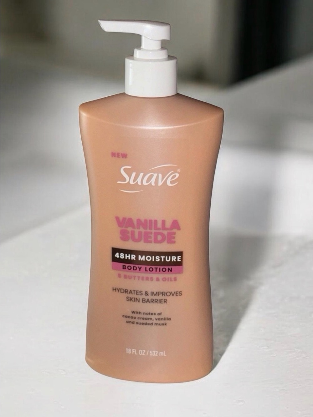 Unopened Suave Vanilla Suede Body Lotion with 48-Hr Moisture, 18 fl oz